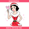 Christmas Princess Snow White with Santa Hat Svg, Christmas.jpg