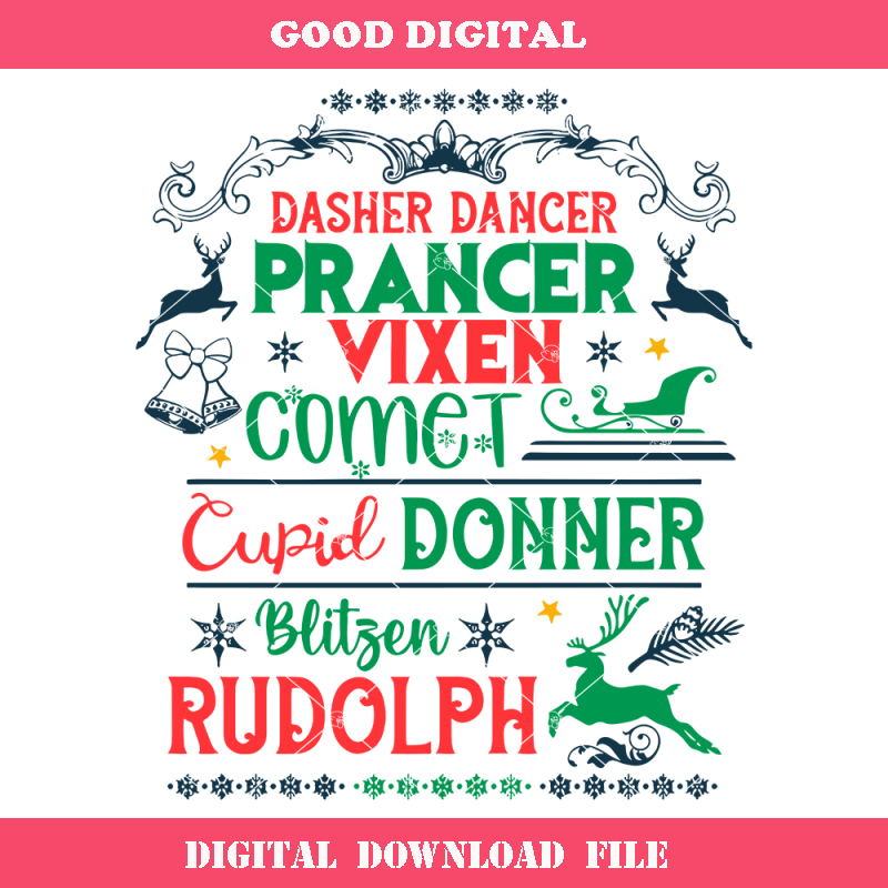 Christmas Reindeers Names Svg, Christmas 2023 Svg.jpg