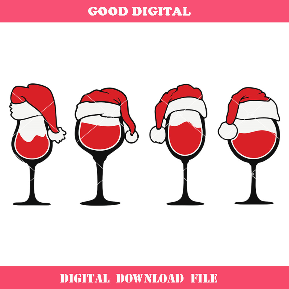 Christmas Wine Svg, Wine Glass Svg, Holiday Drinking Svg.jpg