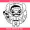 Christmas Wreath Svg, Cute Stitch Christmas Svg.jpg