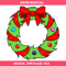 Christmas Wreath Svg, Red and Green Wreath Svg, Christmas.jpg