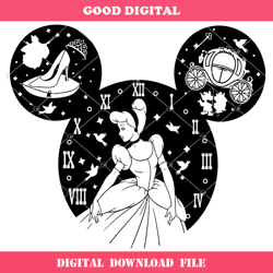 cinderella princess character svg, disney princess svg  2