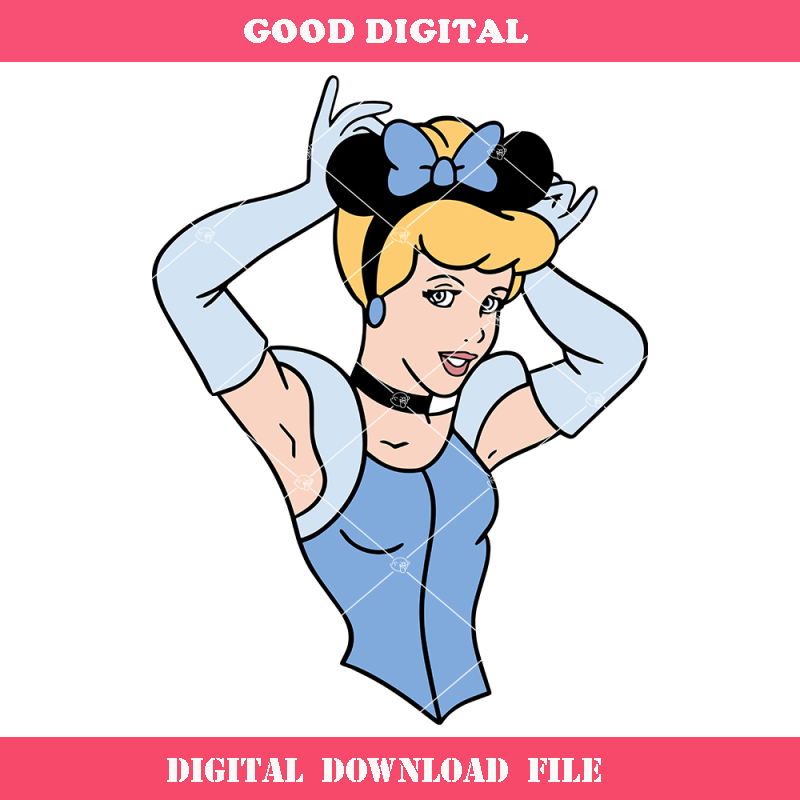 Cinderella Princess Svg, Mouse Ears Svg, Disney Princess Svg.jpg