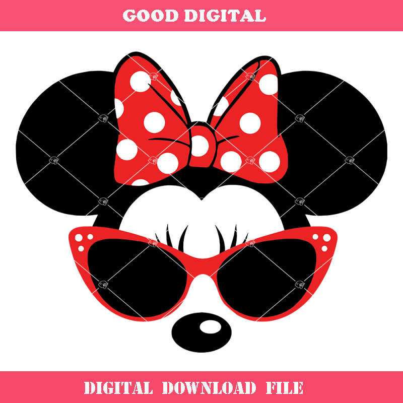 Cool Minnie Mouse Svg, Minnie with Sunglasses Svg, Minnie.jpg