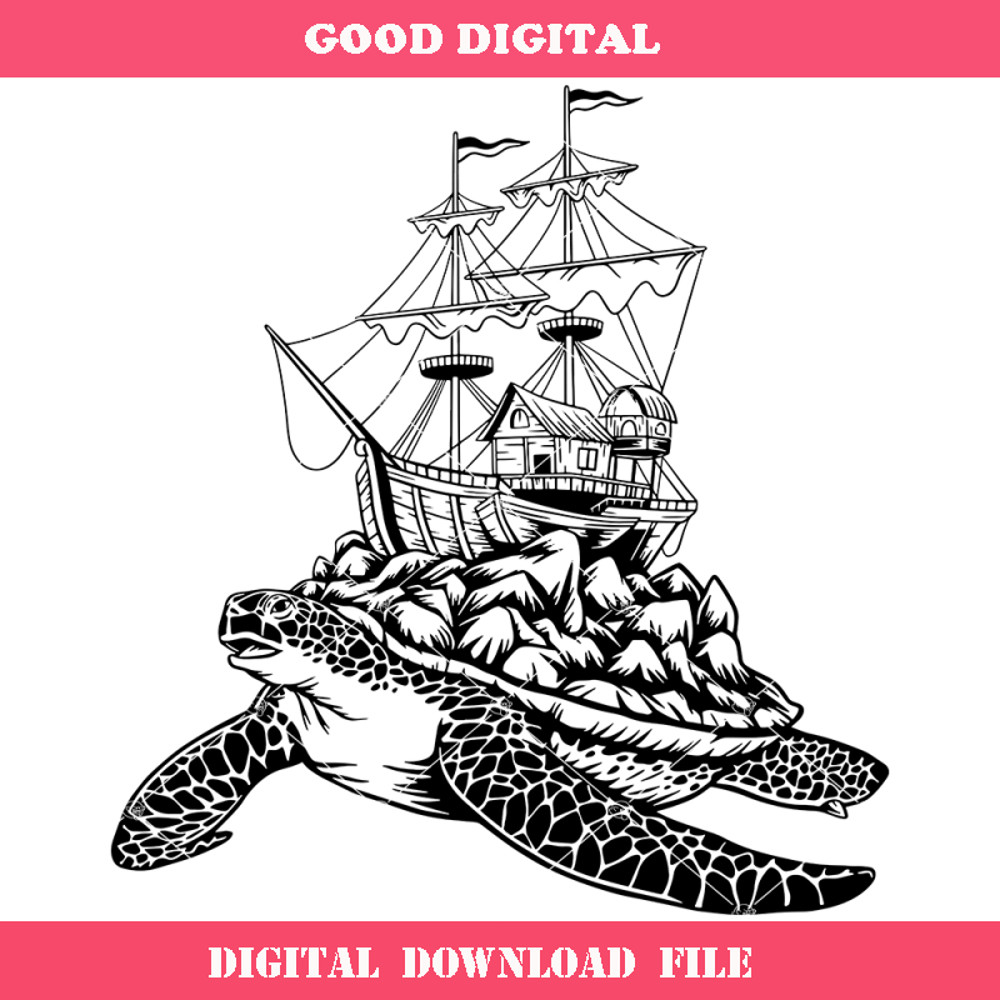 Coral Reef Svg, Sea Turtle Svg, Turtle Art Svg.jpg