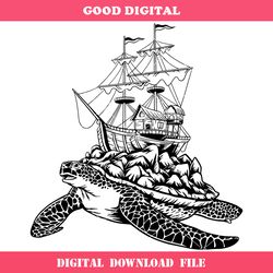 coral reef svg, sea turtle svg, turtle art svg