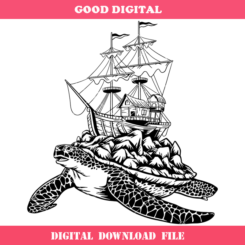 Coral Reef Svg, Sea Turtle Svg, Turtle Art Svg.jpg