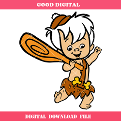 cute baby boy flintstone svg, the flintstone svg, bamm