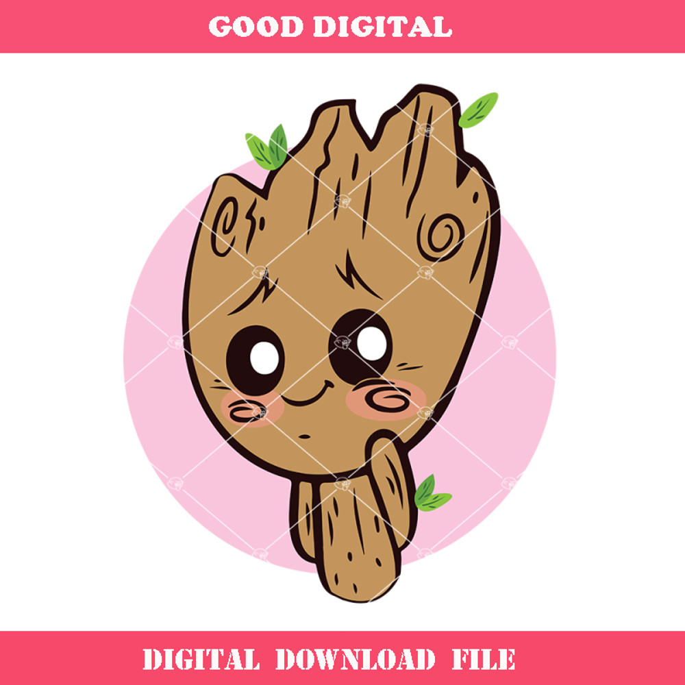 Cute Baby Groot Shy Svg, Baby Groot Svg, Groot Star War Svg.jpg