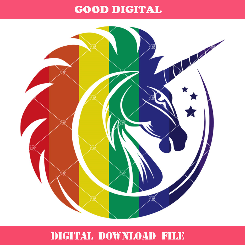 Cute Colorful Unicorn Svg, Rainbow Unicorn Svg, Lgbt Svg.jpg