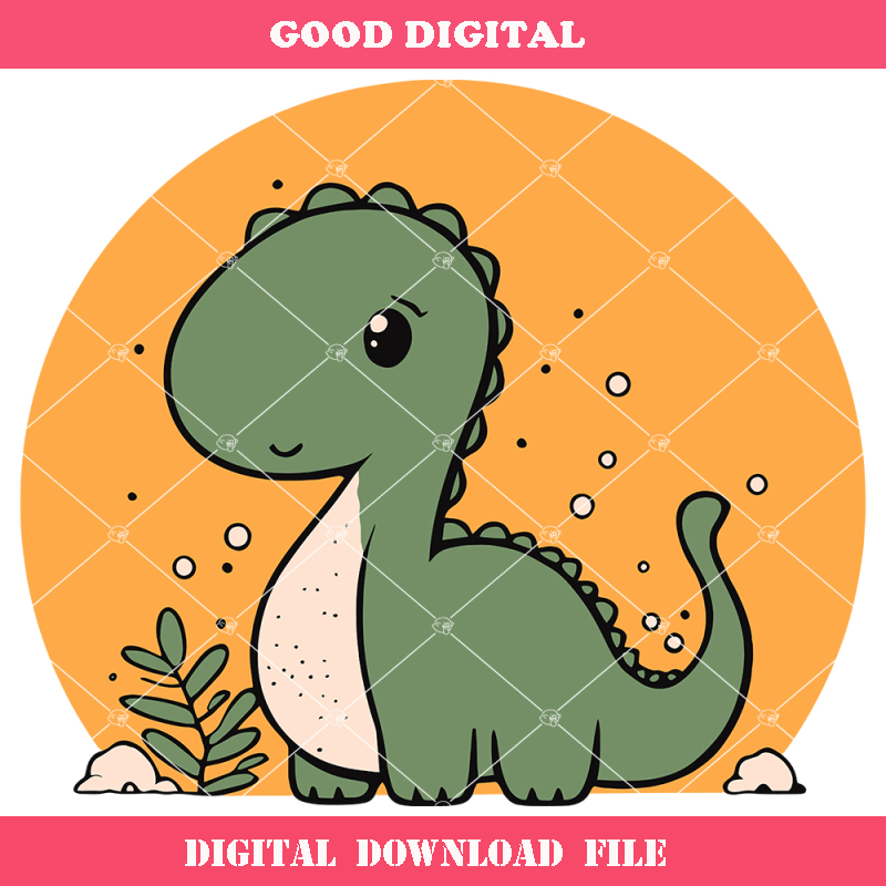 Cute Diplodocus Svg, Small Dinosaur Svg, Dinosaur Birthday.jpg