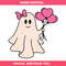 Cute Ghost With Heart Balloons Valentine's Day Svg.jpg