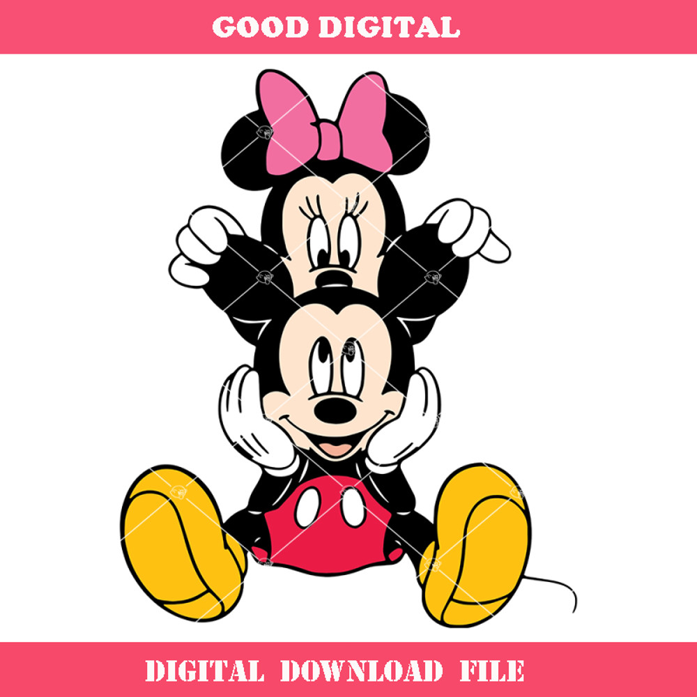 Cute Mickey and Minnie Svg, Mouse Love Svg, Cute Mouse Svg.jpg