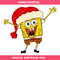 Cute Santa Sponge Svg, Cute Sponge Chracters Svg, Christmas.jpg