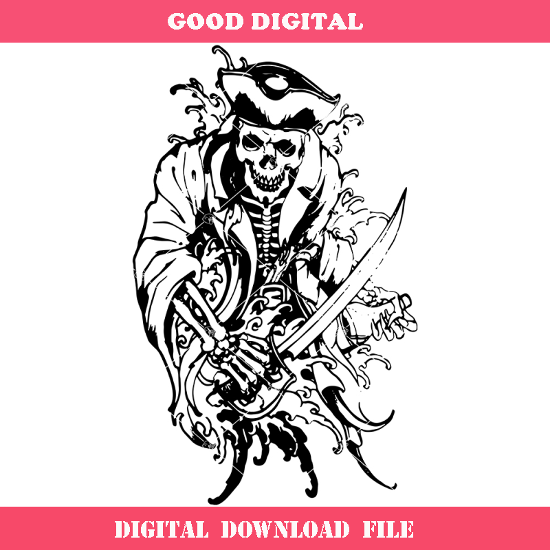 Cutlass Skull Svg, Pirate Skull Svg, Day Of The Dead Svg.jpg