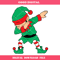 Dabbing Elf Christmas Svg, Winter Greetings Svg.jpg