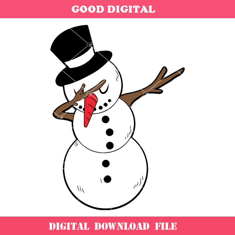 Dabbing Snowman Christmas Svg, Winter Greetings Svg, Funny.jpg