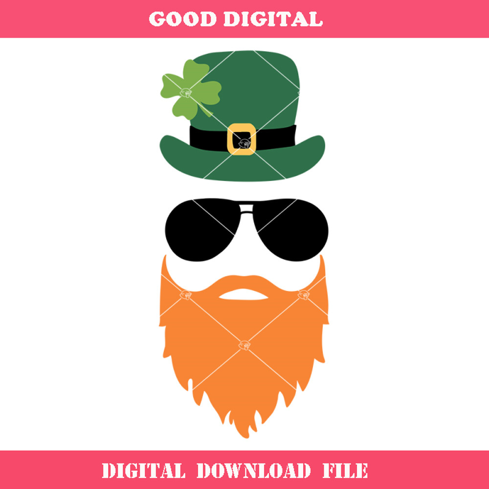Dad's beard St Patricks Day Svg, Leprechaun Svg.jpg