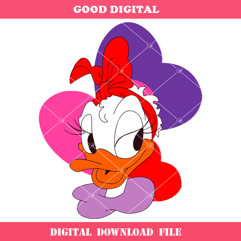 Daisy Duck Happy Svg, Donald Svg, Cute Daisy Duck Svg.jpg