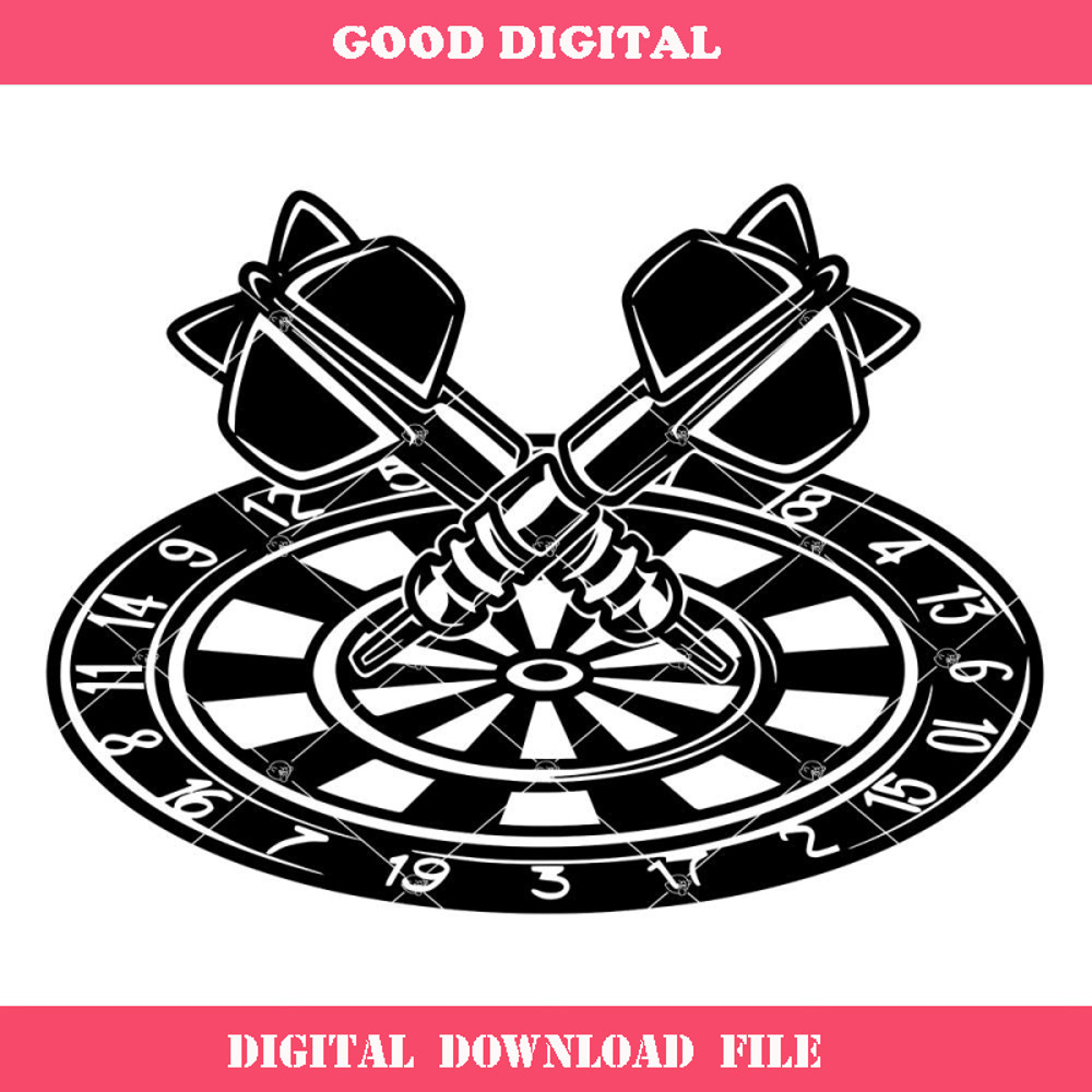Dart Game Svg, Darts Logo Svg, Dartboard Svg, Dart Target.jpg
