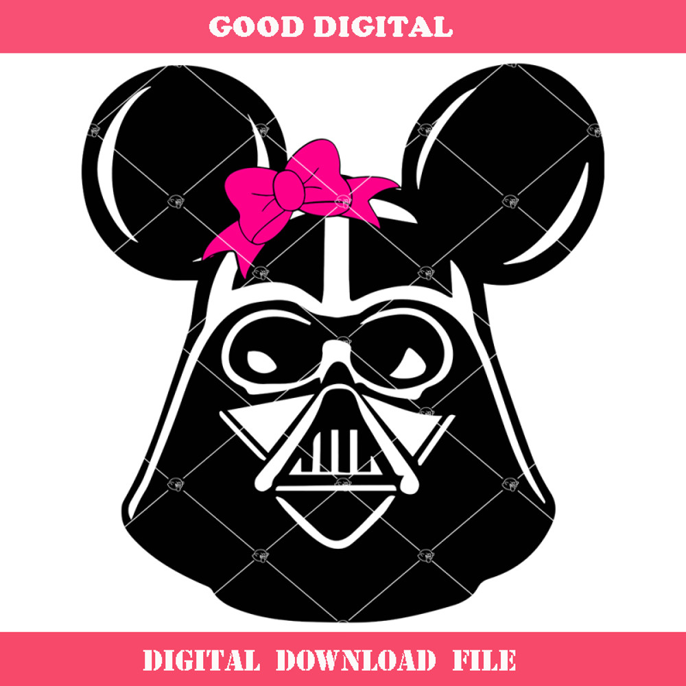 Darth Vader Mouse Ears and Bow Svg, Darth Vader Star.jpg