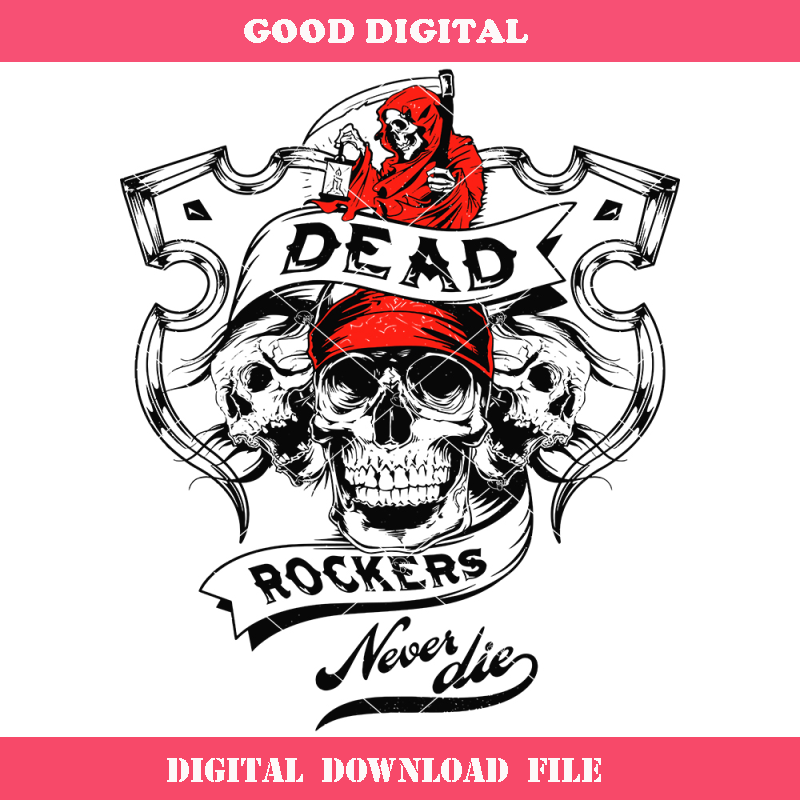 Dead Rockers Never Die Svg, Grim Reaper and Skull Svg.jpg