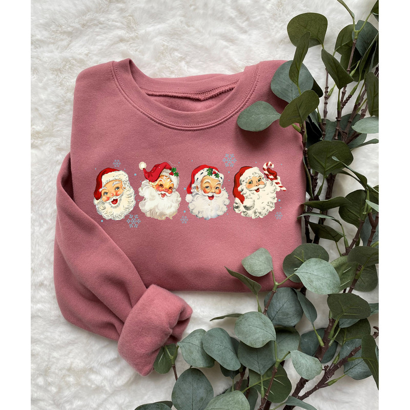 Cheerful Santa Tshirt, Santa Merry Christmas Shirt, Santa Claus Graphic Tee, Xmas Women Men Gift, Classic Christmas Sweatshirt.jpg