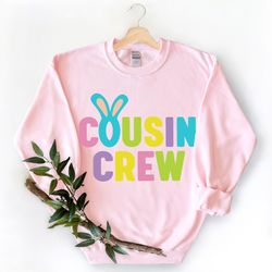 cousin crew shirt, bunny cousin shirt, matching easter shirt, family easter tshirt, easter egg hunt tee, family cousin g