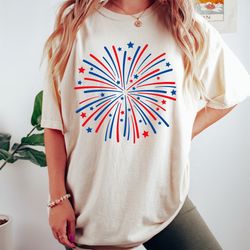 fireworks shirt, patriotic shirt, 4th of july shirt, american flag shirt, fourth of july, usa flag shirt, family shirt,