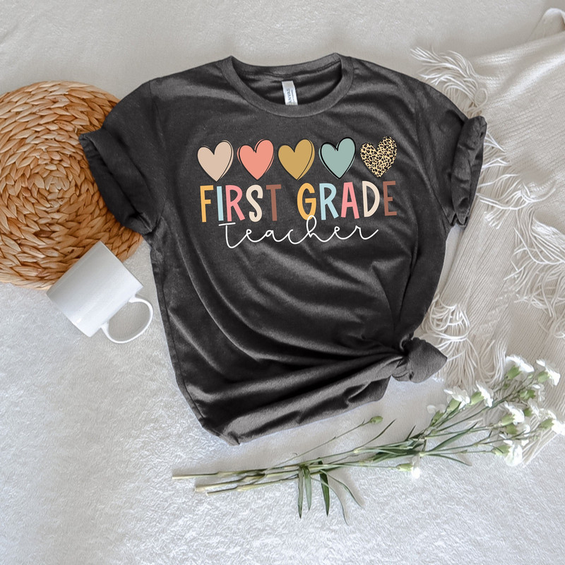 First Grade Teacher Shirt, Personalized Teacher Shirt, First Day of School Shirt, Back To School Shirt, Kindergarten Shirt, Teacher Shirt.jpg