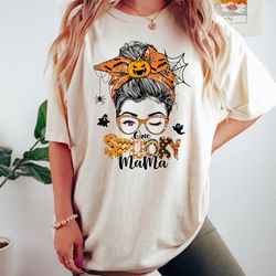 retro halloween mama shirt, horror halloween,  spooky vibes, scary movie shirt, gift for mom, womens clothing, halloween
