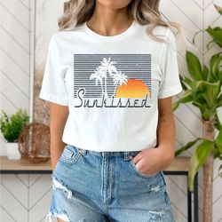 retro sunkissed tshirt, vintage sunkissed teeshirt , palm tree, sunkissed, summer tshirt, vintage summer vibes retro tsh