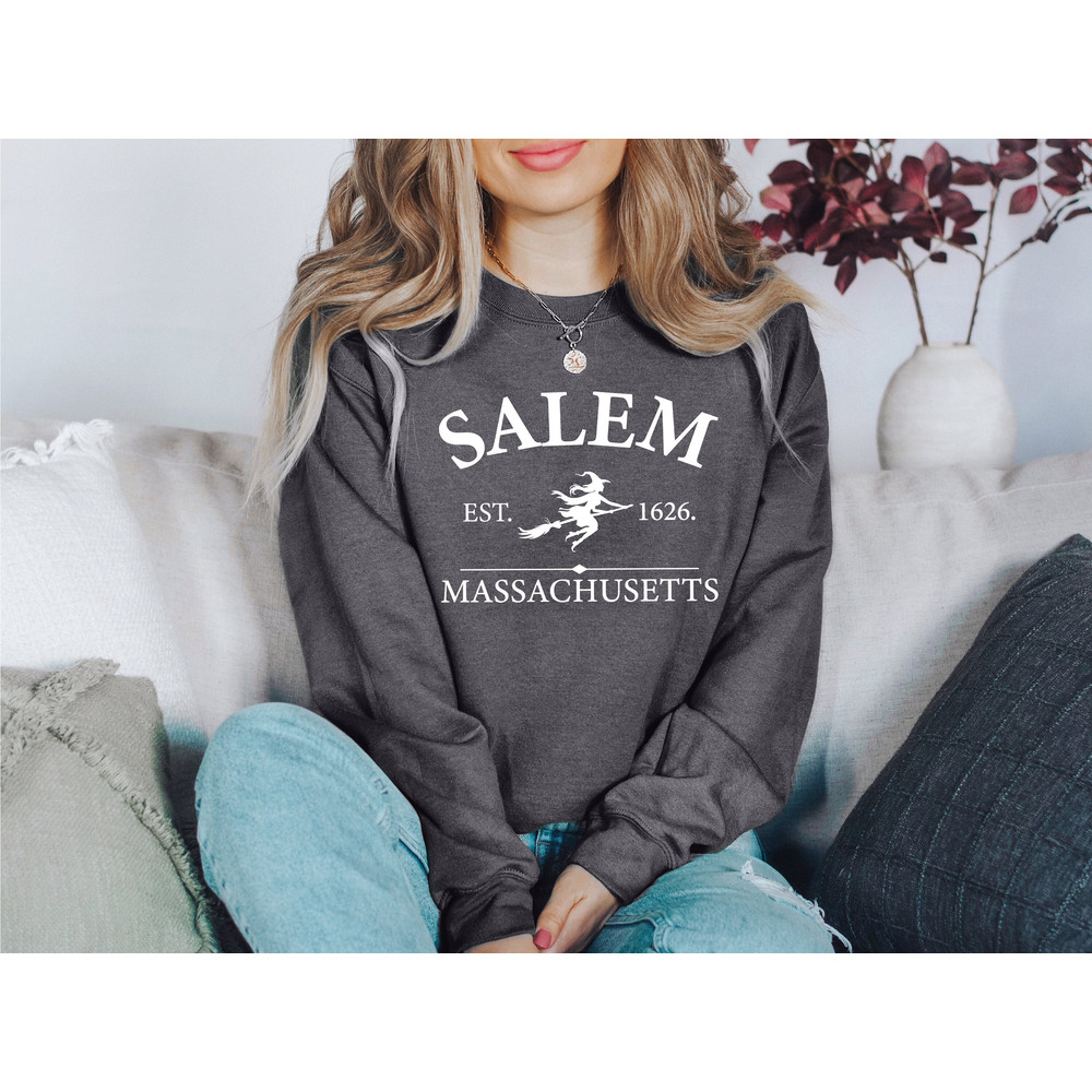 Salem Massachusetts Sweatshirt, Sanderson Sisters Sweatshirt, Cute Halloween Shirt, Halloween Witch Women's Sweatshirt, Halloween sweatshirt.jpg