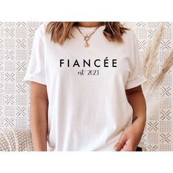 fiancee t-shirt, engaged shirt, mrs to be tshirt, bride t shirt, bachelorette tee, personalised bride, future mrs shirt,