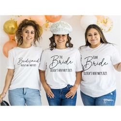 bridesmaid shirt, bride squad shirt, bridesmaid gift, bridal party shirt, hen party shirts, bride to be top, wedding shi