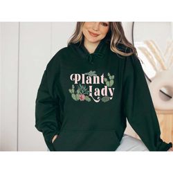 gardening hoodie, plant lover hoodie, plant lady jumper, plant mum gifts, cactus hoodie, crazy plant lady, botanical hoo