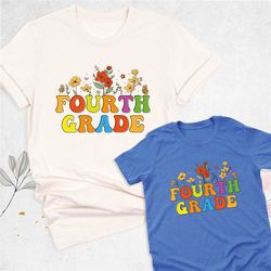 fourth grade teacher shirt, 4th grade team shirts, back to school shirt, wildflower school t-shirt, teacher shirt women,