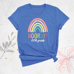 rainbow fifth grade shirt, back to school shirt, teacher team shirts, 5th grade teacher shirt, girls school shirt, first