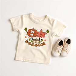 retro cozy season autumn shirt, pumpkin spice season, autumn leaves sweatshirt, cute pumpkin shirt, women's fall tee, fa