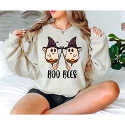 boo bees shirt, boo bee halloween shirt, halloween boo shirt, ghost bee halloween shirt, funny halloween tee for women,