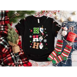 ho ho ho olaf christmas sweatshirt, cute olaf shirt, frozen olaf christmas party shirt, disney christmas shirt, matching