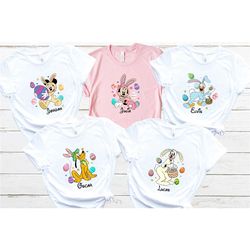 mickey and friends easter shirt, mickey easter shirt, minnie easter shirt, disney bunny shirt, disney happy easter, disn