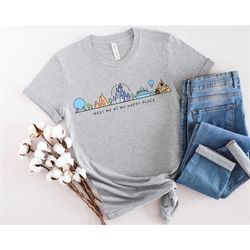 disney epcot shirt, disney magic kingdom shirt, disney animal kingdom shirt, met me at my happy place, expedition everes