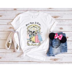 disney princesses once upon a time shirt, disneyland girls trip sweatshirt, princess belle, rapunzel, tiana, belle, cind