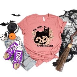 halloween boo shirt,black cat apothecary shirt,halloween party,halloween shirt,hocus pocus shirt,halloween funny shirt,h