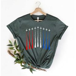 red white blue air force flyover shirt,4th of july shirt,red wine blue,independence day shirt,gift for women,american fl
