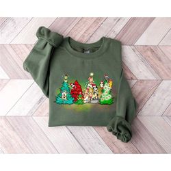 christmas tree cat sweatshirt, meowy christmas shirt, cat lover gift, cat mom gift, cat christmas shirt, funny christmas