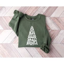 christian christmas sweatshirt, nativity scene shirt, true story nativity,religious christmas gifts,jesus christmas shir