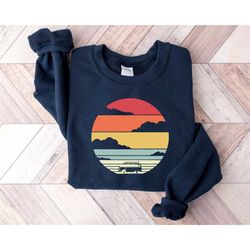 retro style camping sweatshirt, camper group sweatshirts, nature lover gifts, adventure hoodies, camp life sweatshirt, c