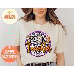 halloween shirts | spooky teacher shirt | teacher shirts | teacher halloween shirts | retro halloween teacher | kinderga